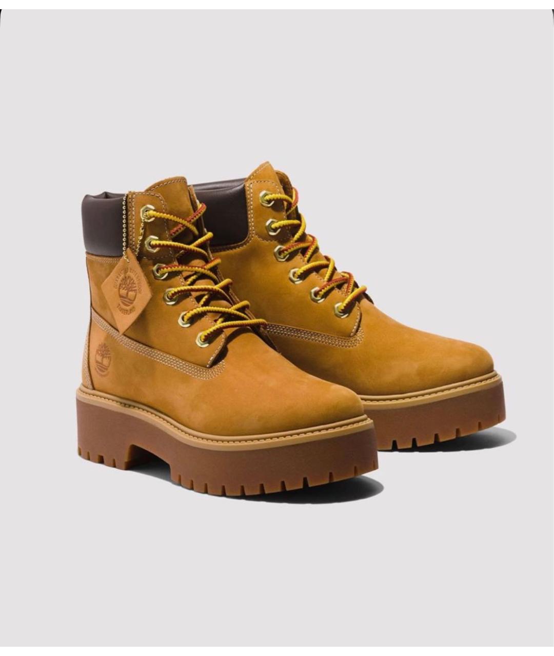 TIMBERLAND Горчичные замшевые ботинки, фото 2