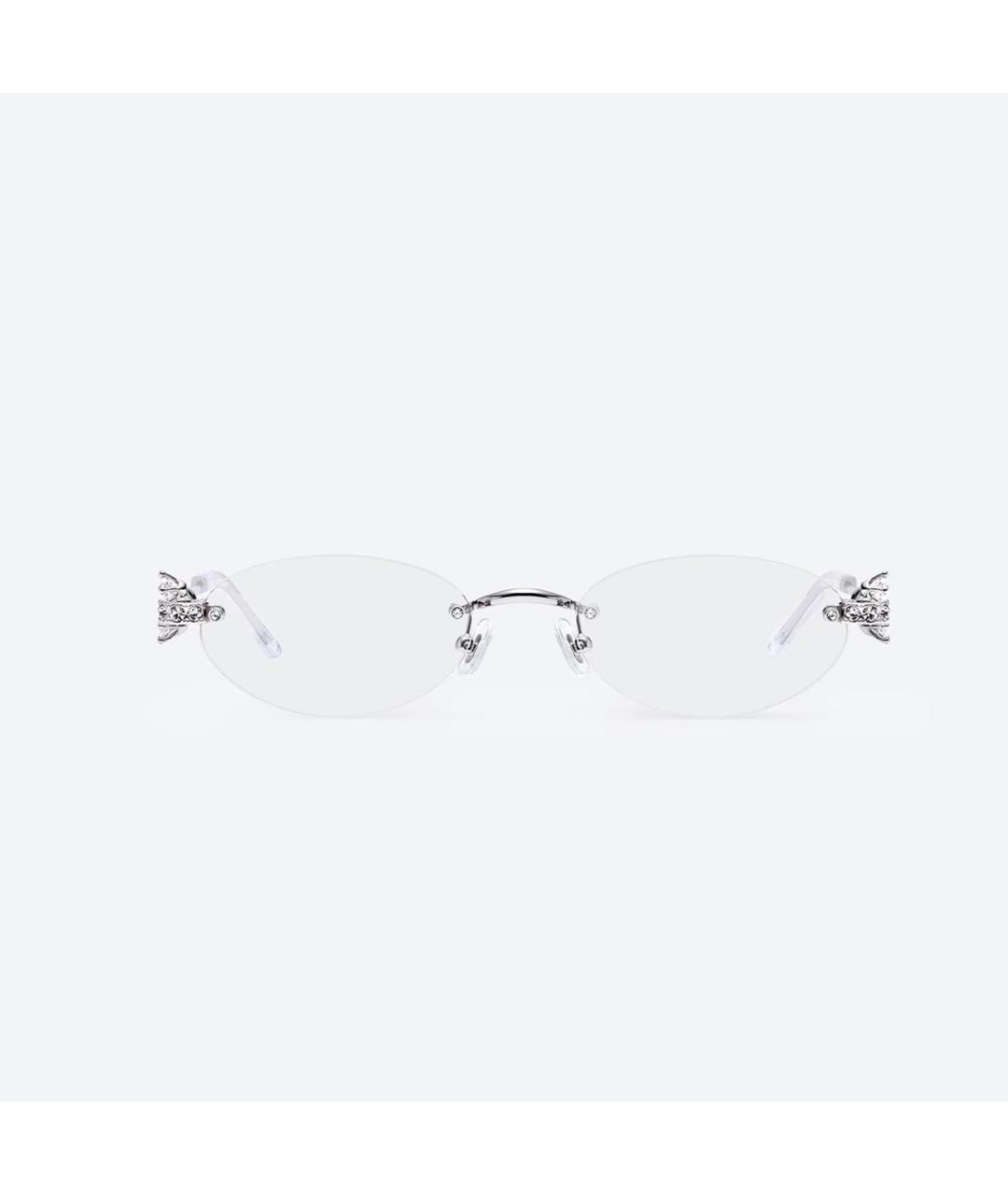 GENTLE MONSTER Серебряные металлические солнцезащитные очки, фото 4