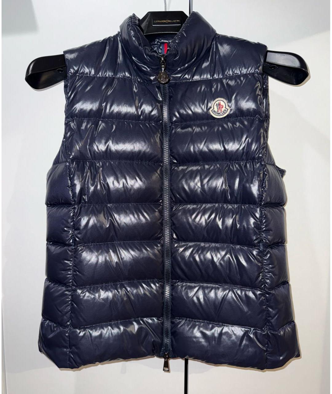 MONCLER Темно-синий жилет, фото 7