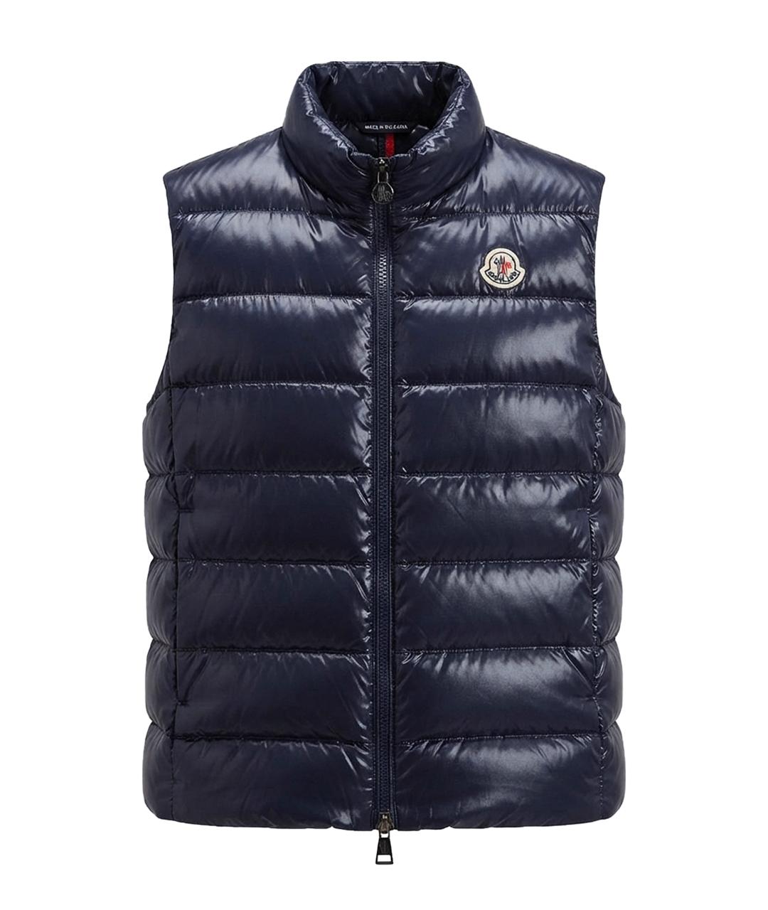 MONCLER Темно-синий жилет, фото 1