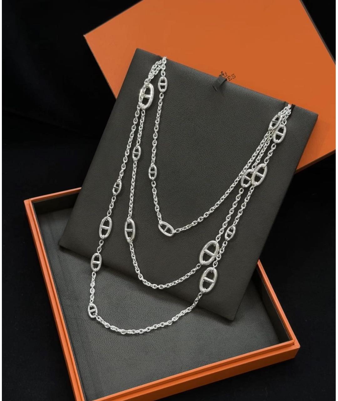 HERMES Серебряная серебряная цепочка, фото 6
