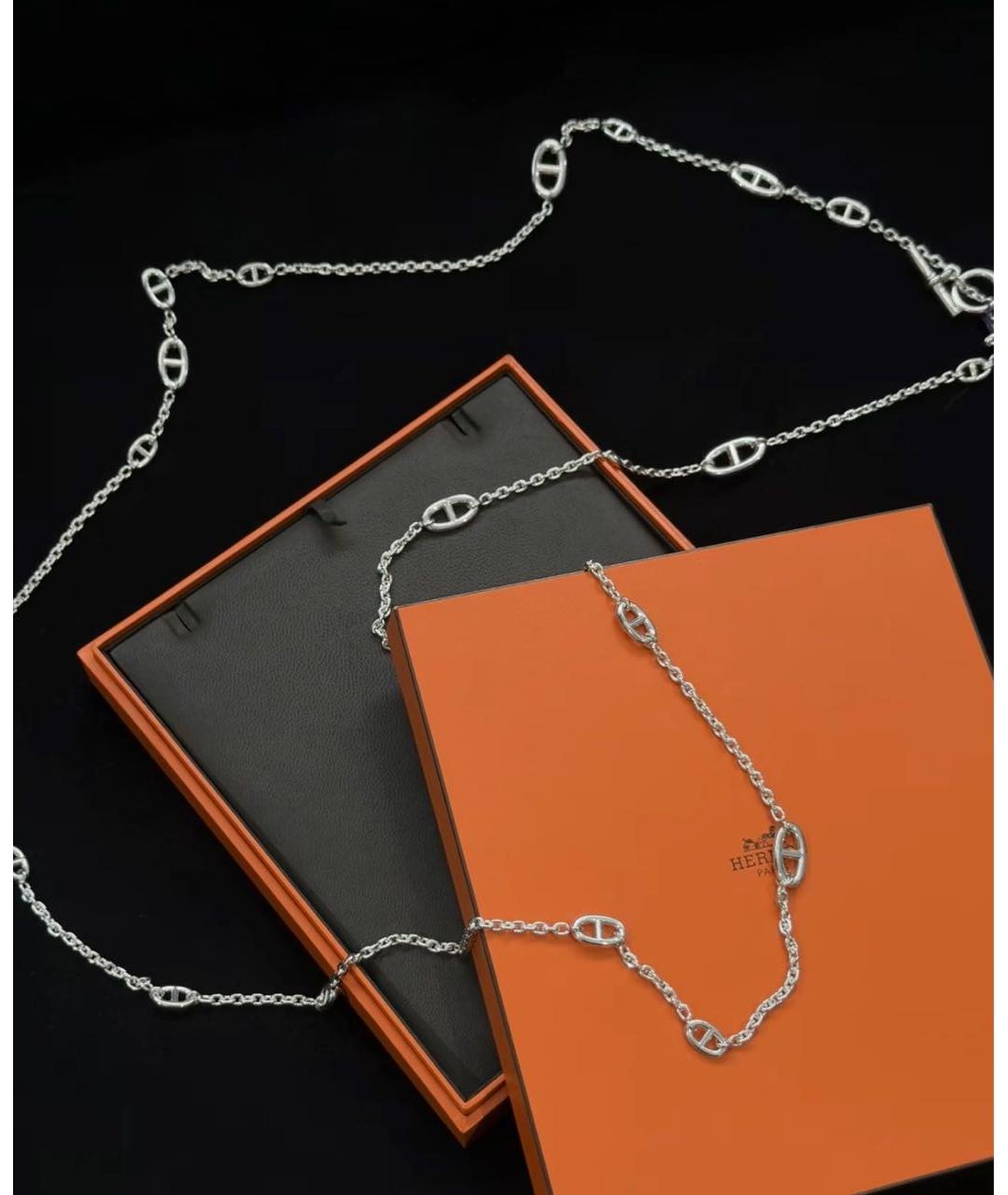 HERMES Серебряная серебряная цепочка, фото 2