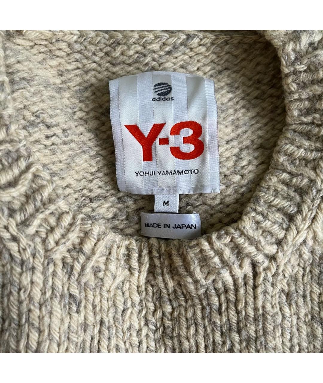 Y-3 Бежевый шерстяной джемпер / свитер, фото 5