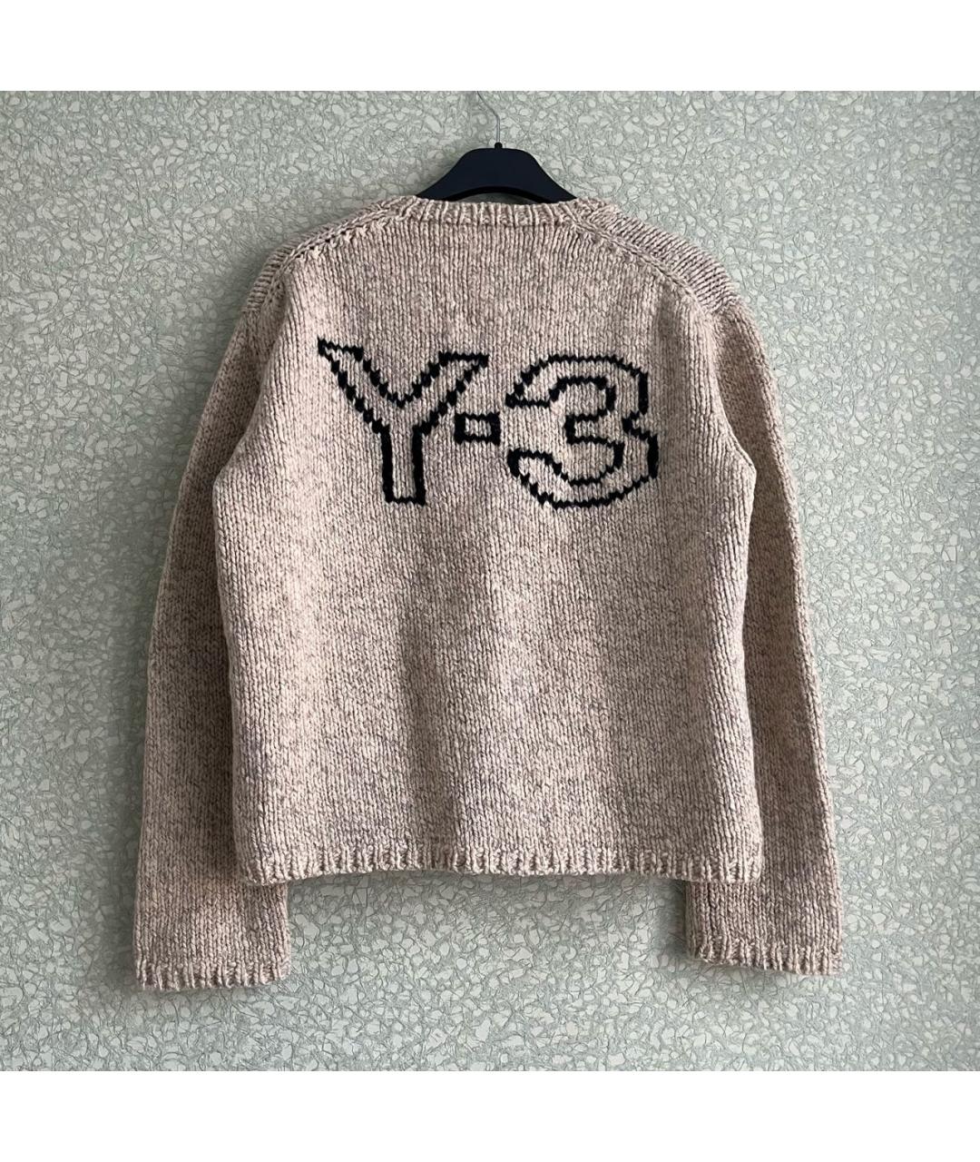 Y-3 Бежевый шерстяной джемпер / свитер, фото 2