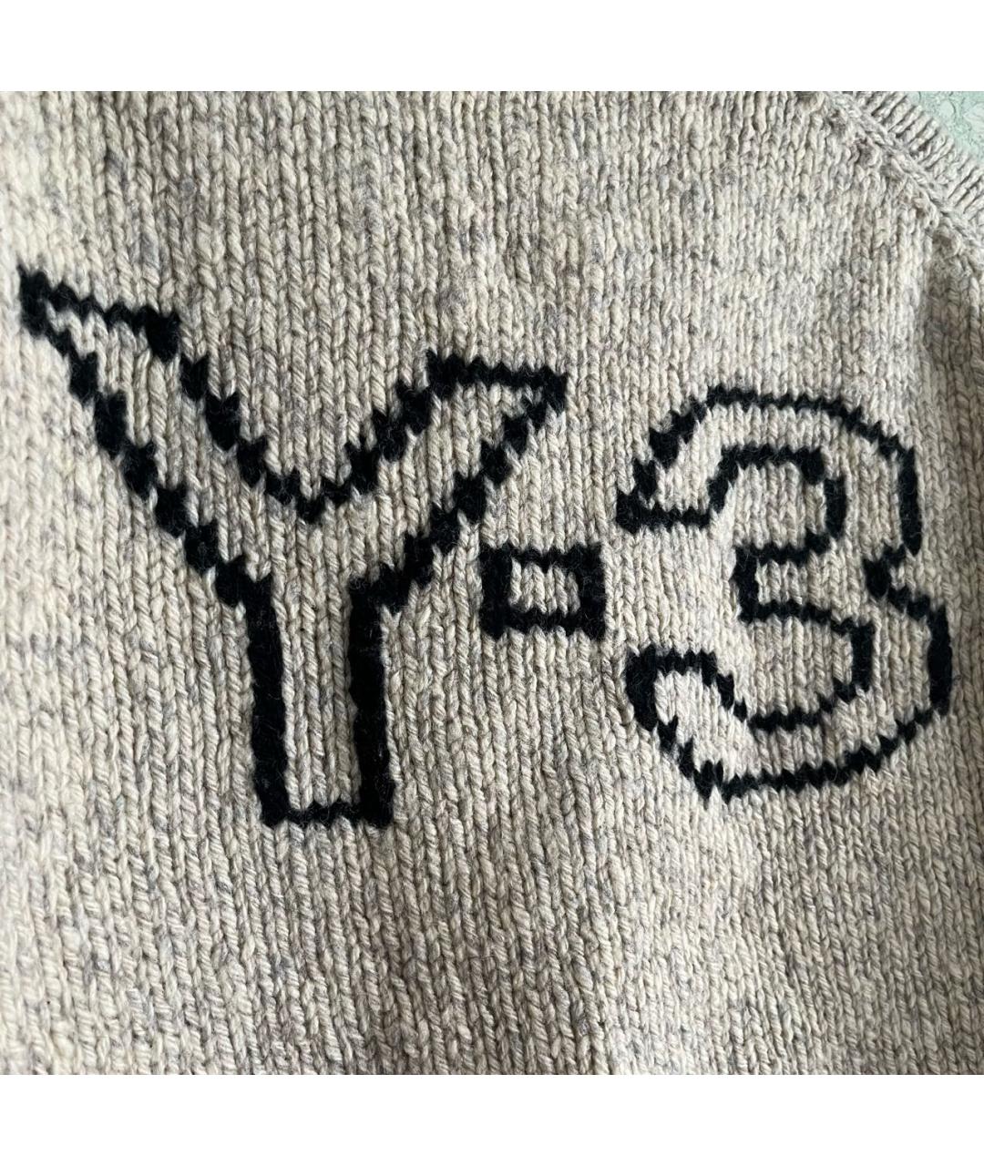 Y-3 Бежевый шерстяной джемпер / свитер, фото 3