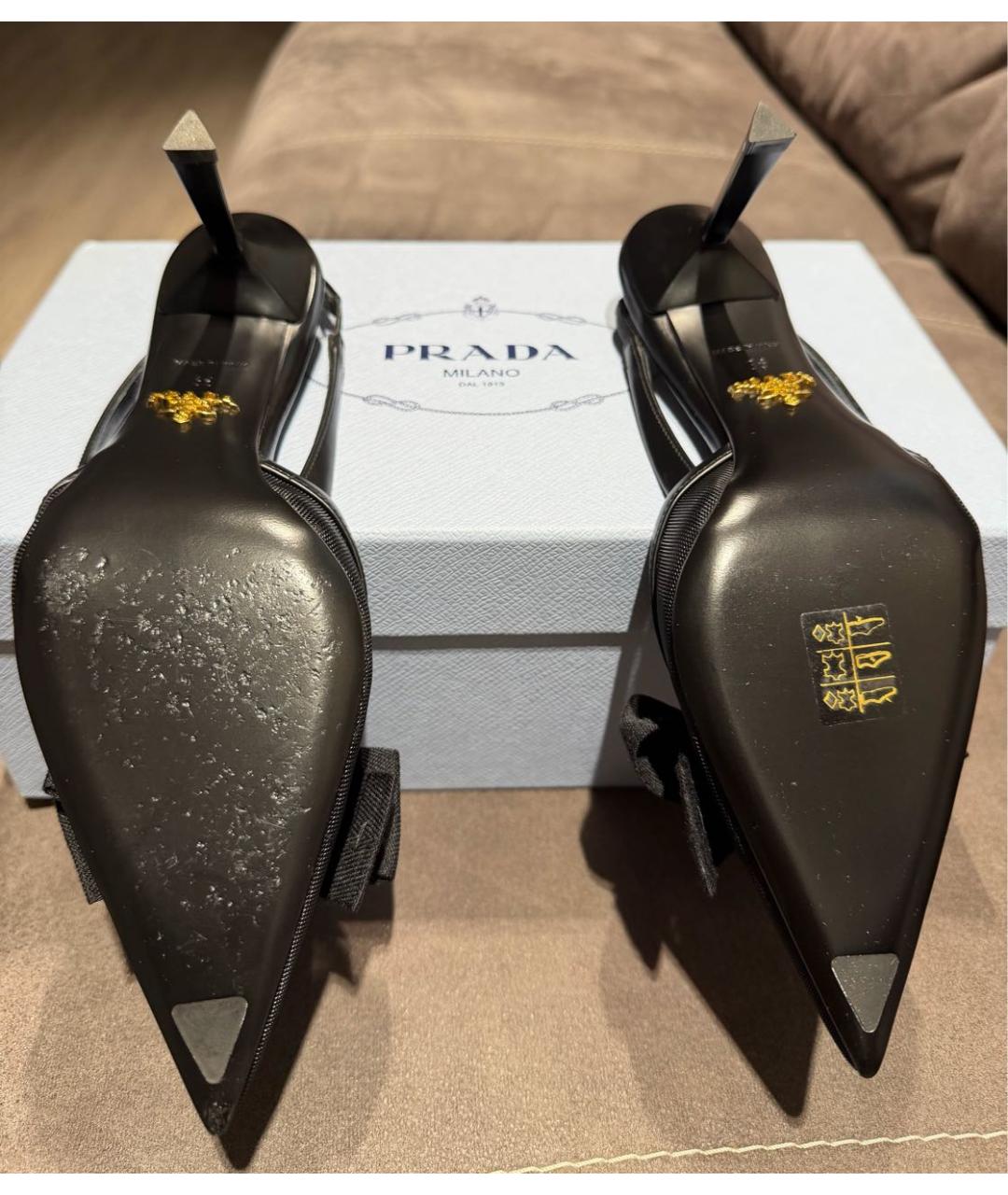 PRADA Черные туфли, фото 7