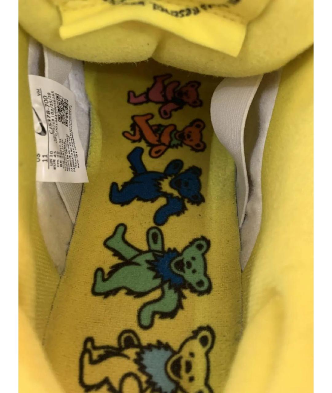 NIKE Желтые замшевые низкие кроссовки / кеды, фото 5