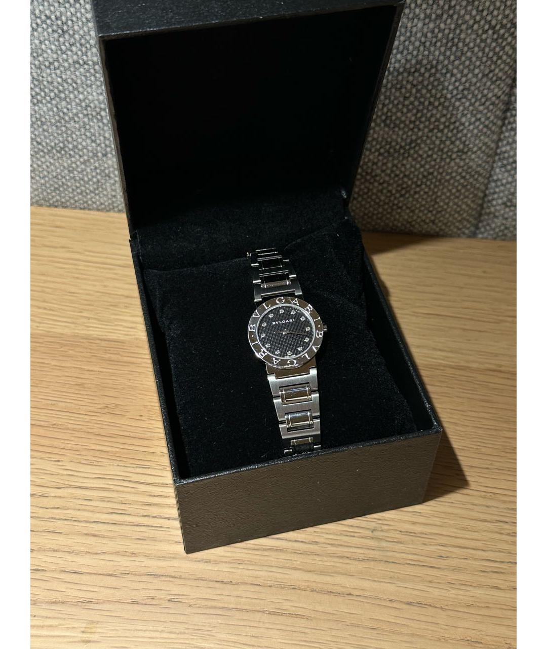 BVLGARI Черные стеклянные часы, фото 2