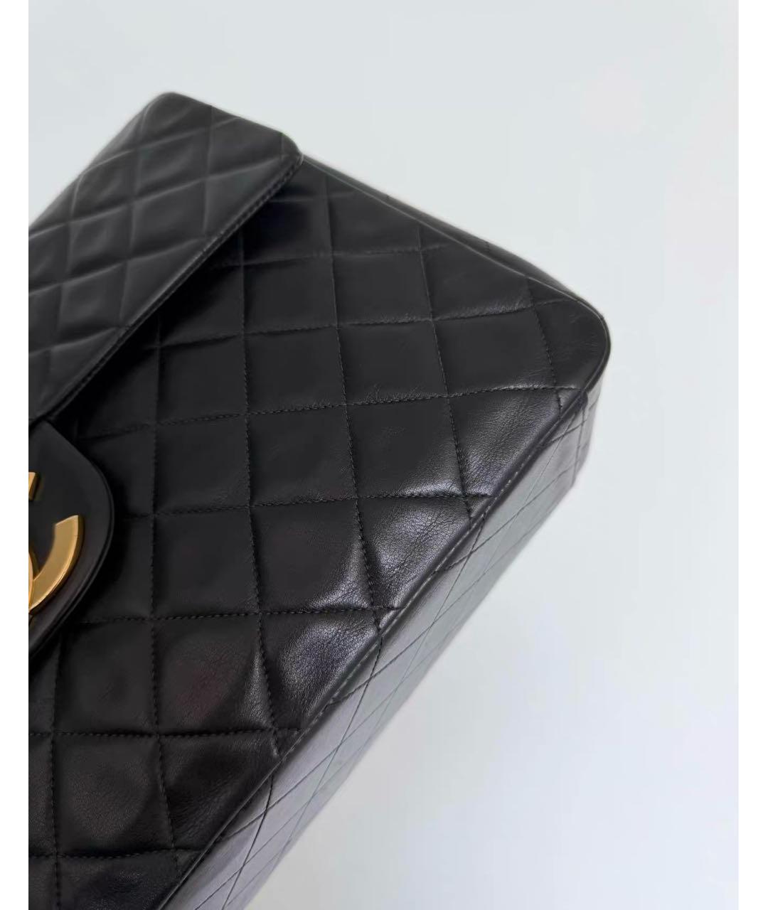 CHANEL Черная кожаная сумка тоут, фото 5