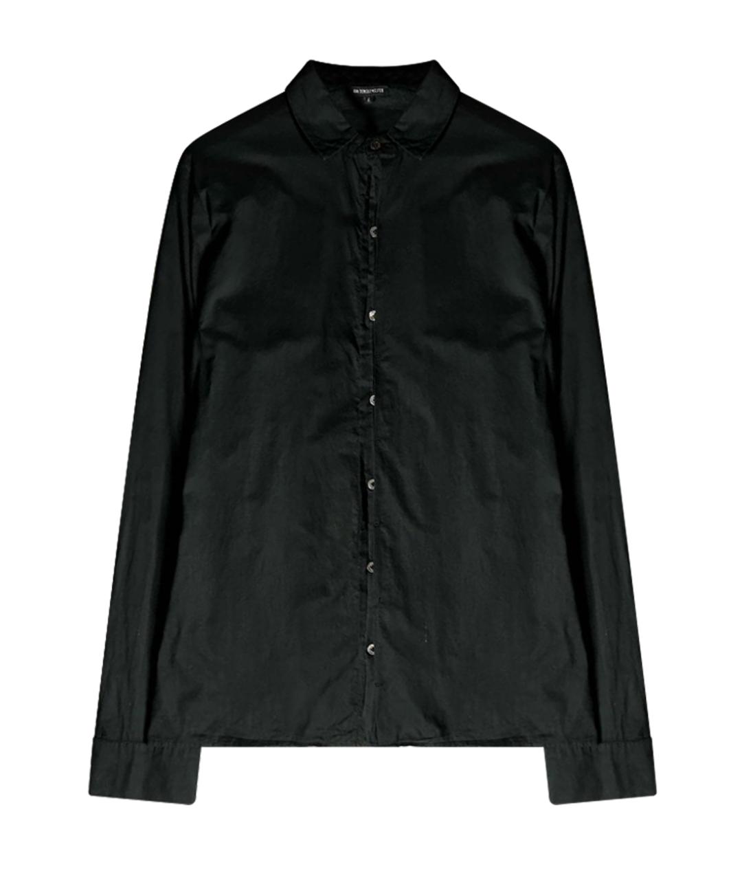 ANN DEMEULEMEESTER Черная хлопковая кэжуал рубашка, фото 1