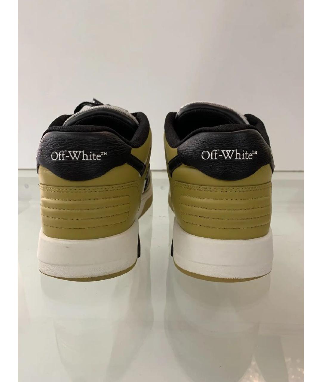 OFF-WHITE Мульти кожаные высокие кроссовки / кеды, фото 4