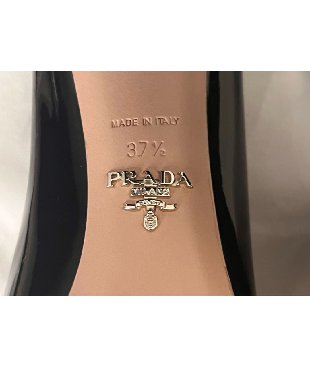 PRADA Черные туфли из лакированной кожи, фото 5