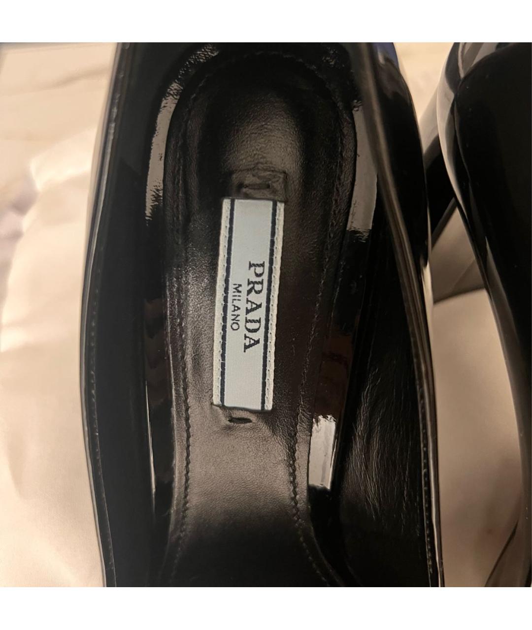 PRADA Черные туфли из лакированной кожи, фото 6