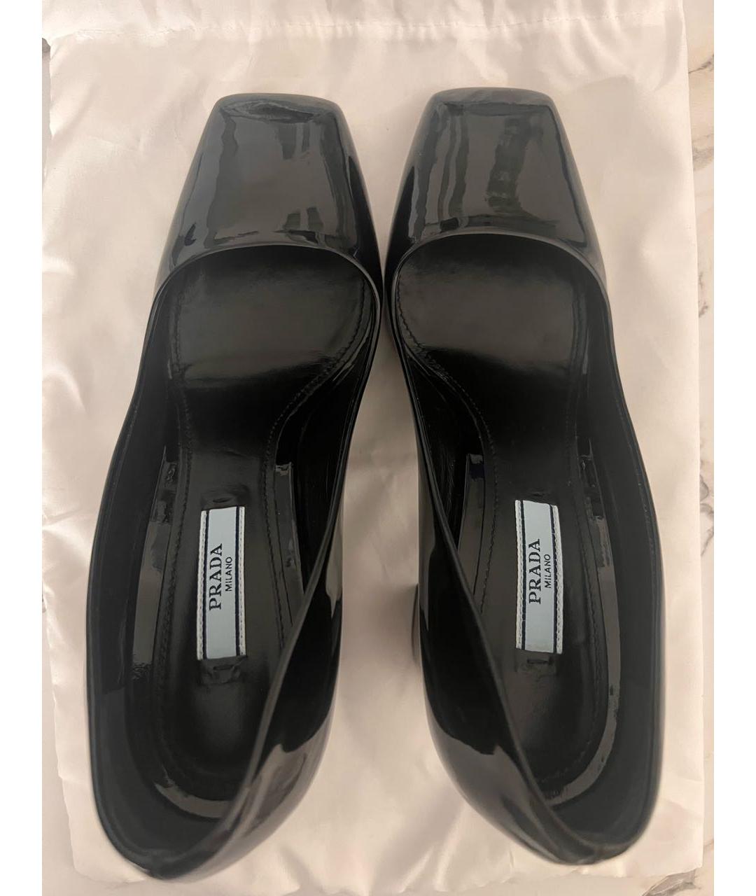PRADA Черные туфли из лакированной кожи, фото 3