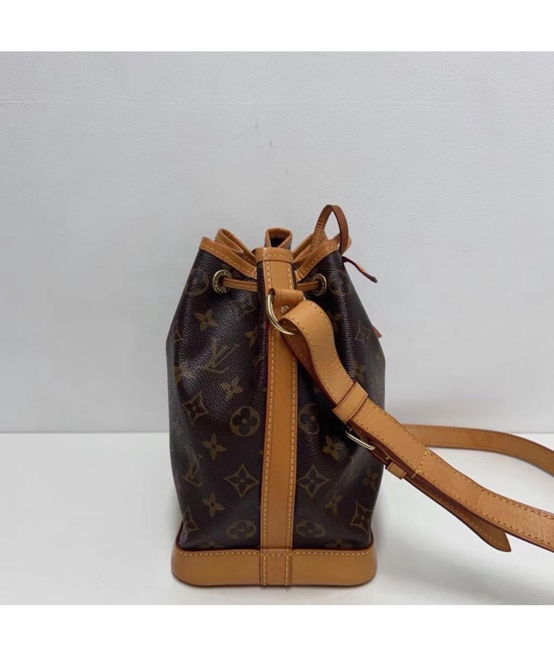 LOUIS VUITTON Коричневая кожаная сумка через плечо, фото 4