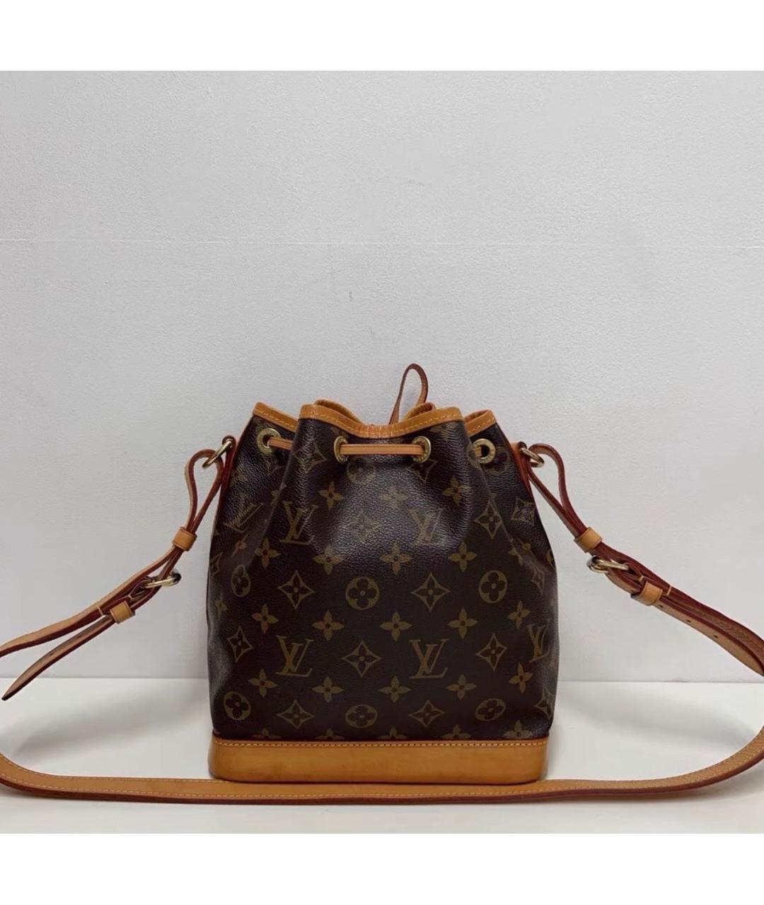 LOUIS VUITTON Коричневая кожаная сумка через плечо, фото 2
