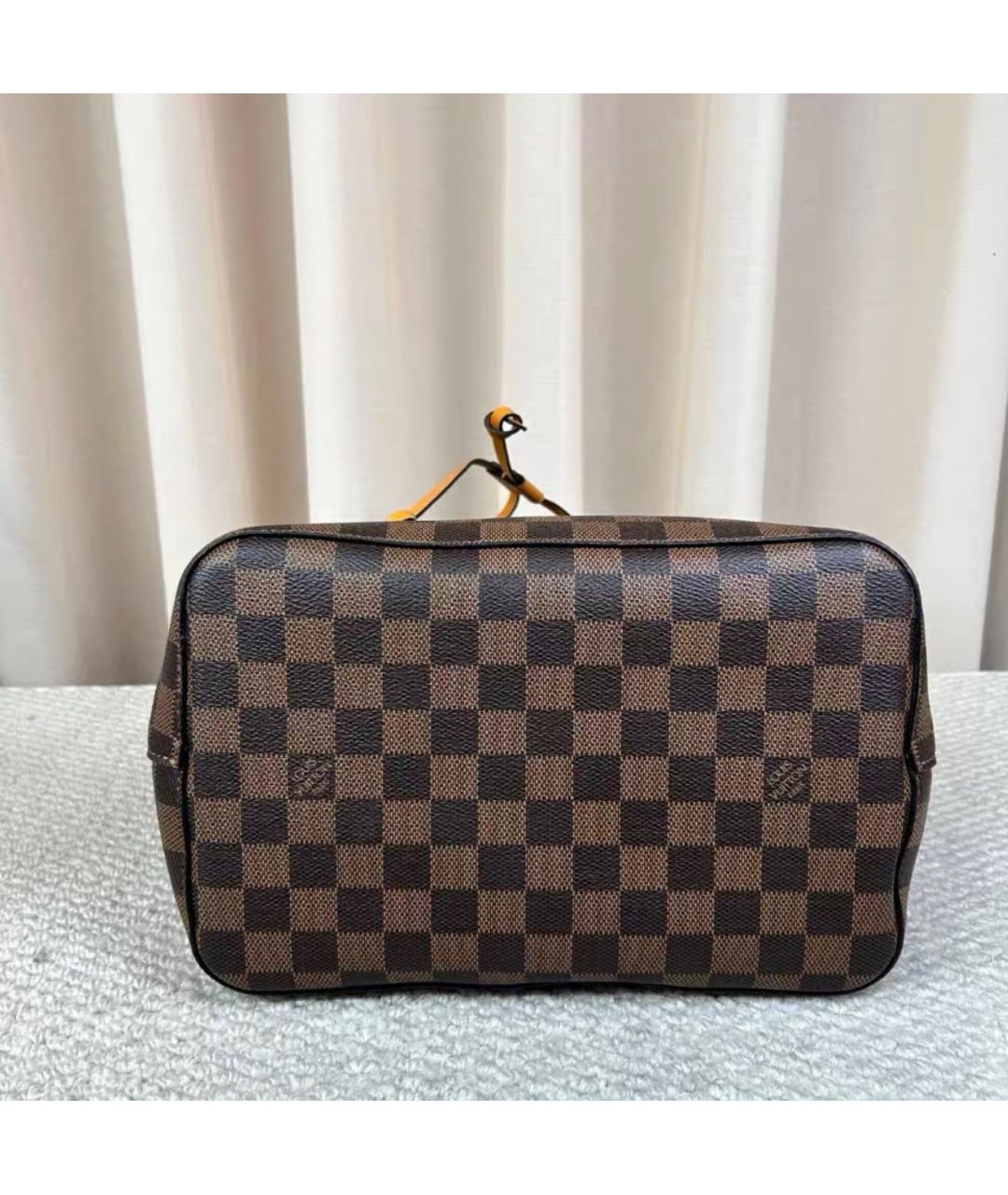 LOUIS VUITTON Коричневая кожаная сумка тоут, фото 4