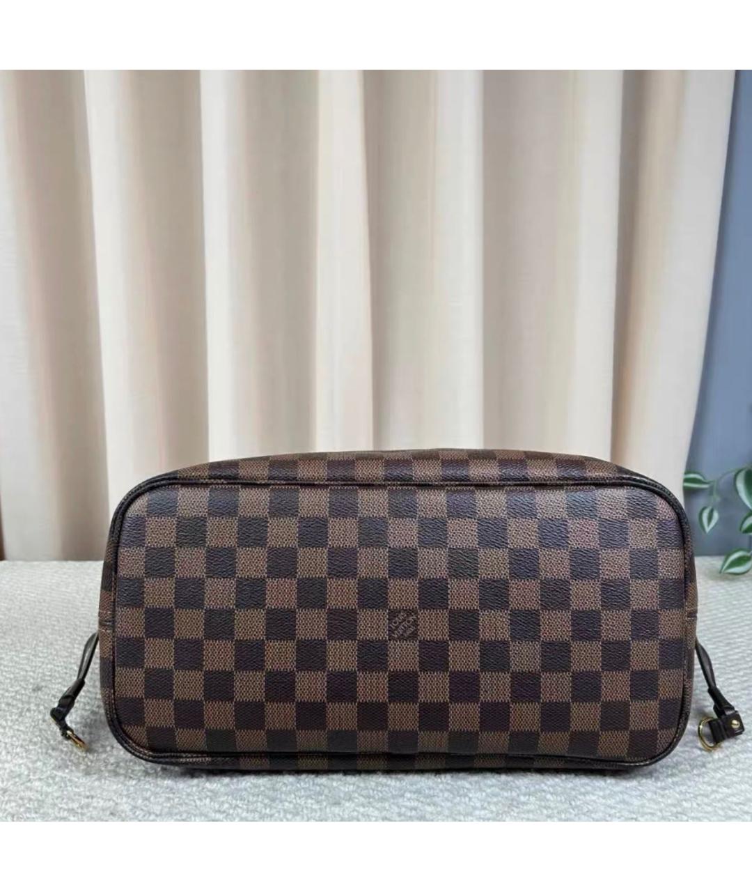 LOUIS VUITTON Коричневая сумка тоут из канвы, фото 5