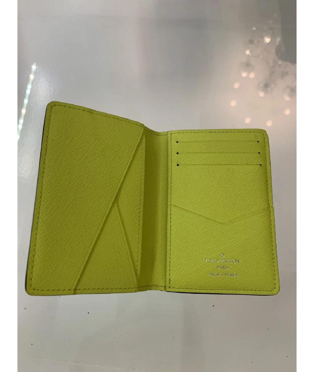 LOUIS VUITTON Желтый кардхолдер, фото 3
