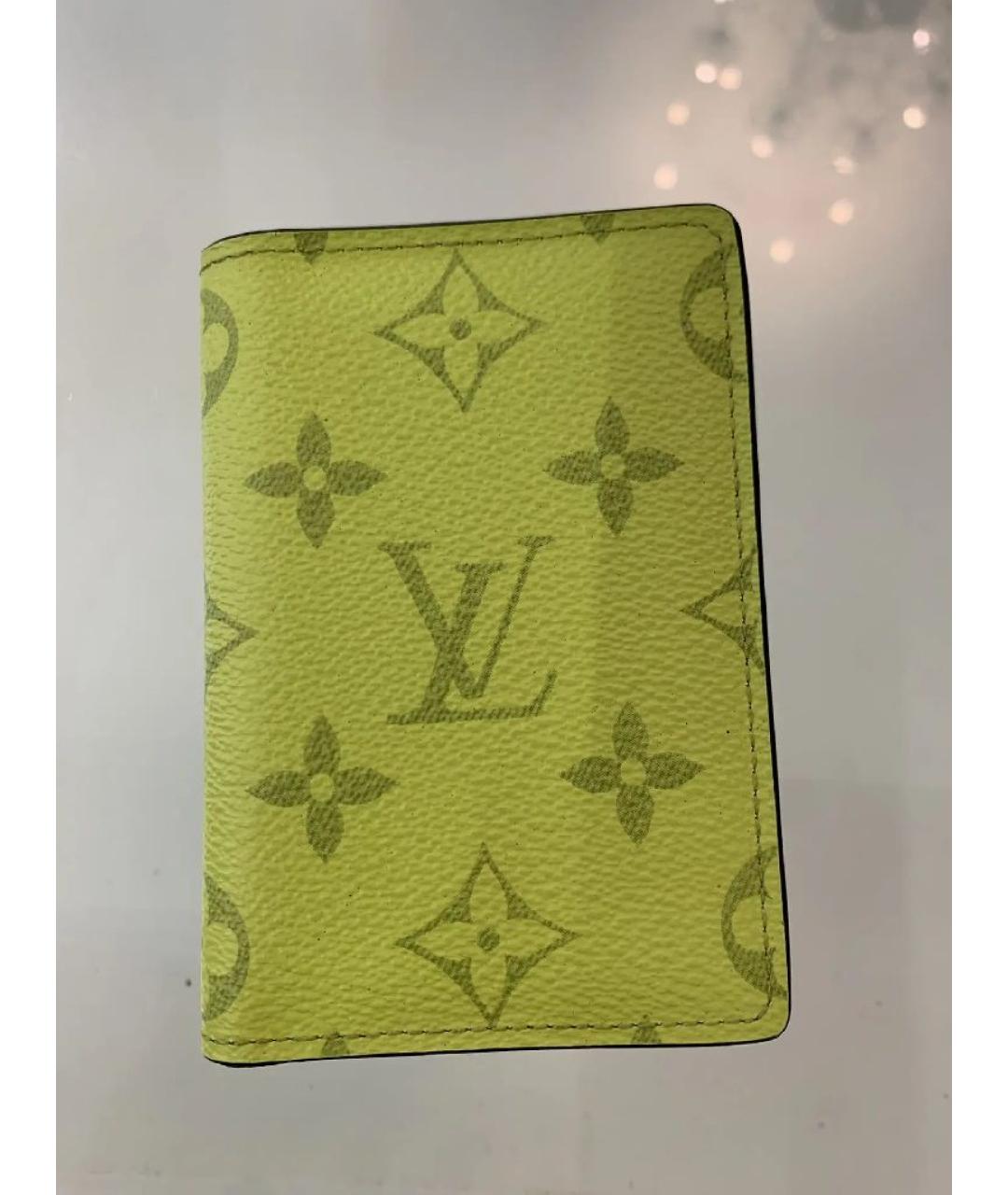 LOUIS VUITTON Желтый кардхолдер, фото 6