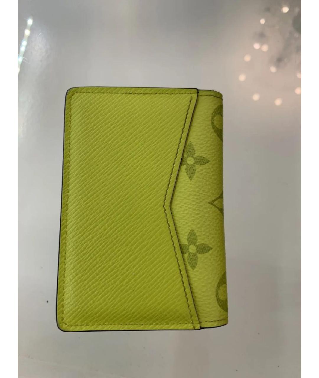 LOUIS VUITTON Желтый кардхолдер, фото 2