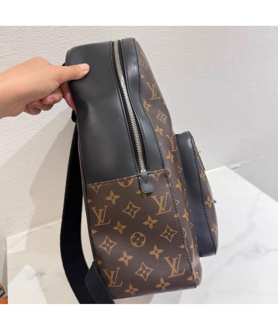 LOUIS VUITTON Коричневый рюкзак из канвы, фото 3