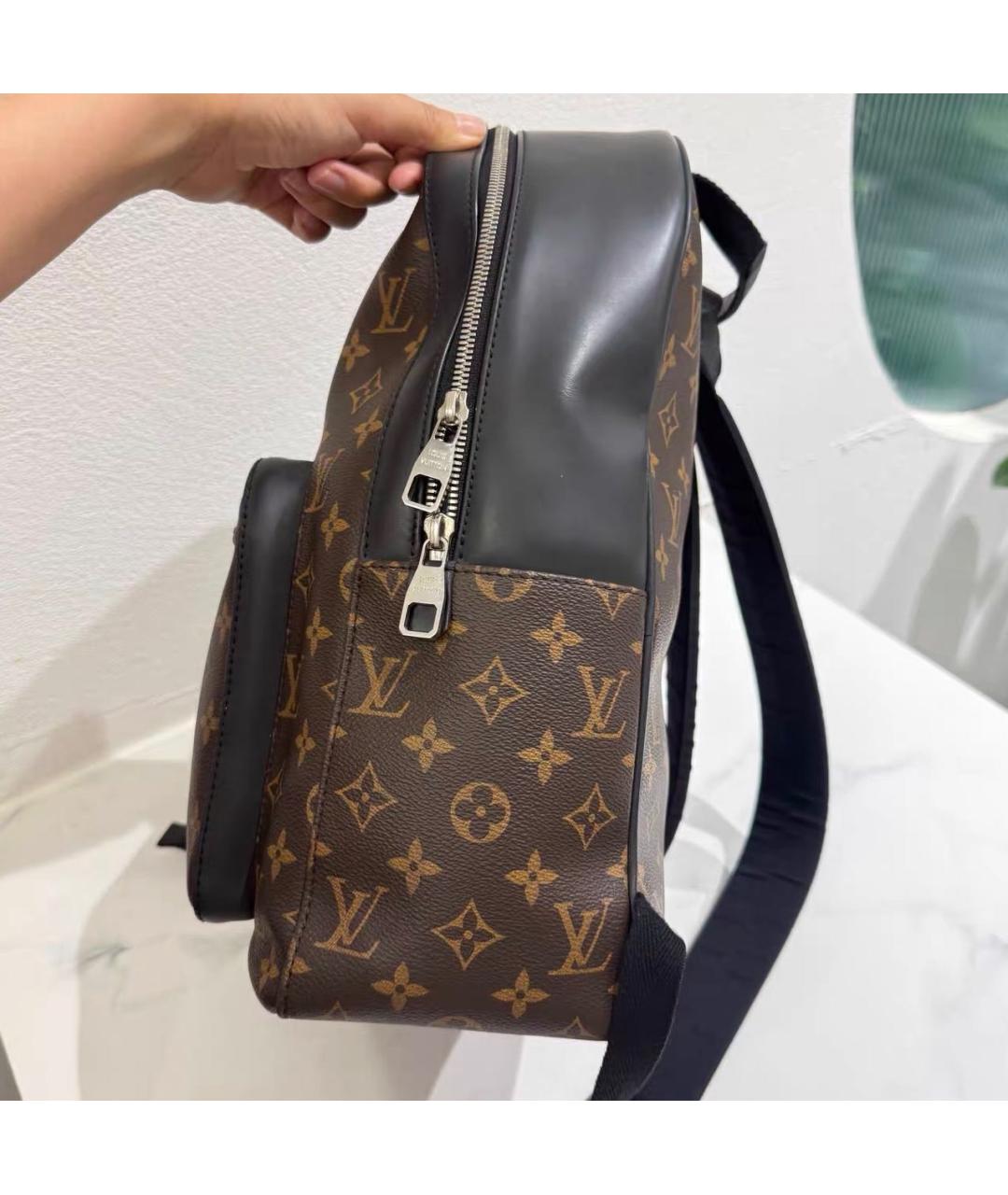 LOUIS VUITTON Коричневый рюкзак из канвы, фото 4