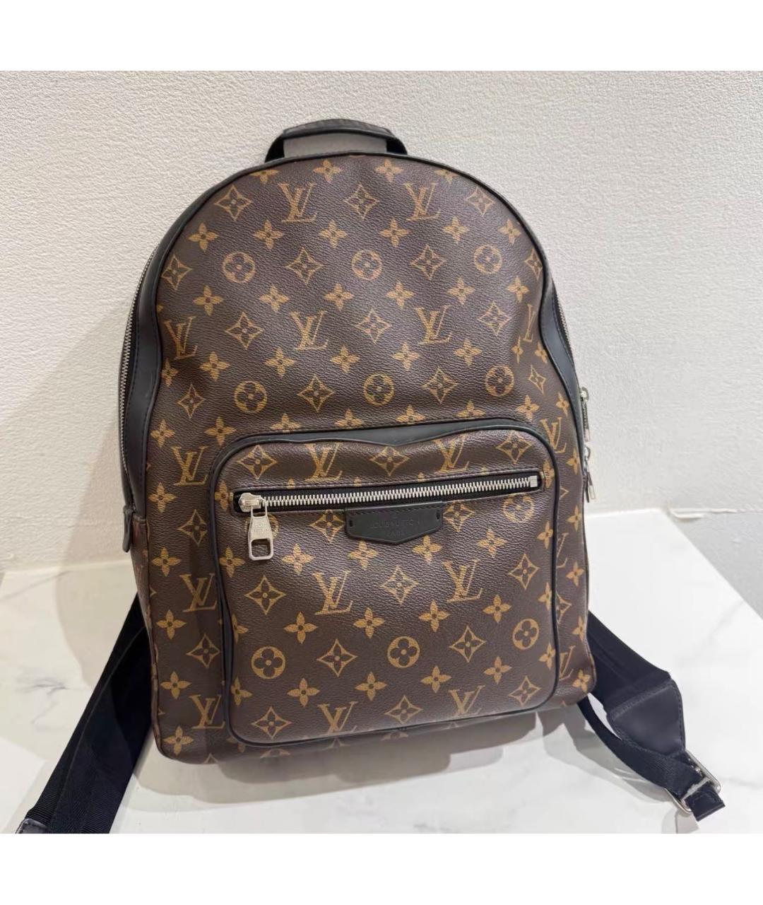LOUIS VUITTON Коричневый рюкзак из канвы, фото 7