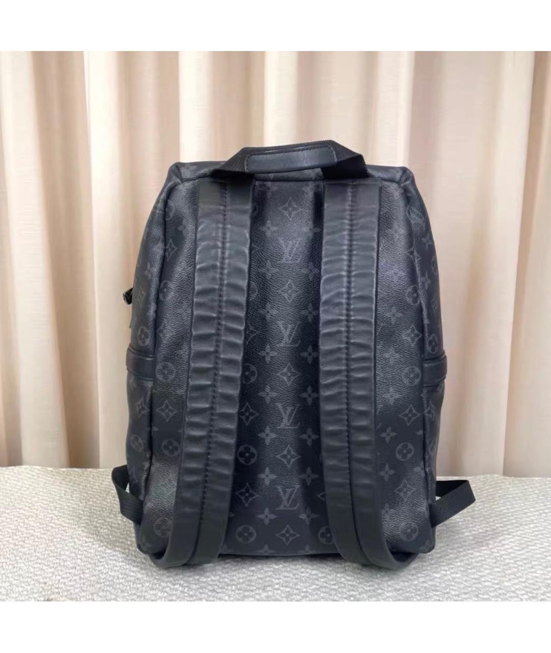 LOUIS VUITTON Черный кожаный рюкзак, фото 2