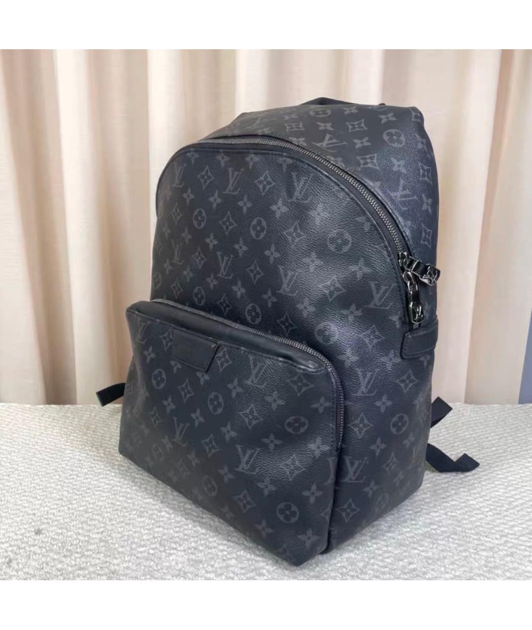 LOUIS VUITTON Черный кожаный рюкзак, фото 4