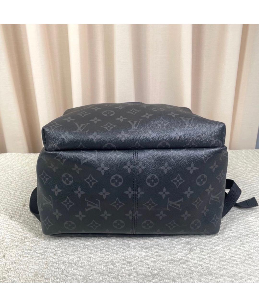 LOUIS VUITTON Черный кожаный рюкзак, фото 5