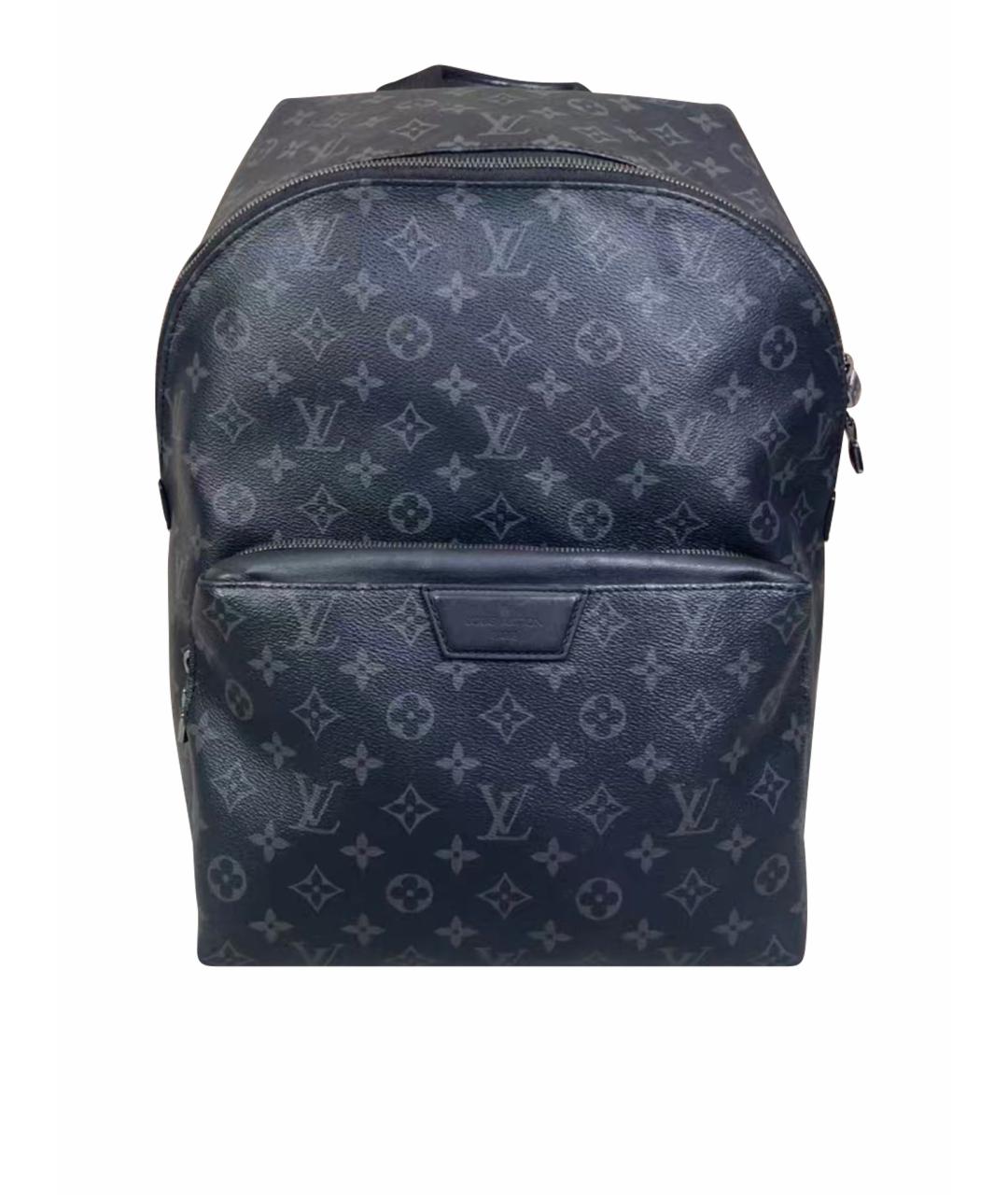 LOUIS VUITTON Черный кожаный рюкзак, фото 7