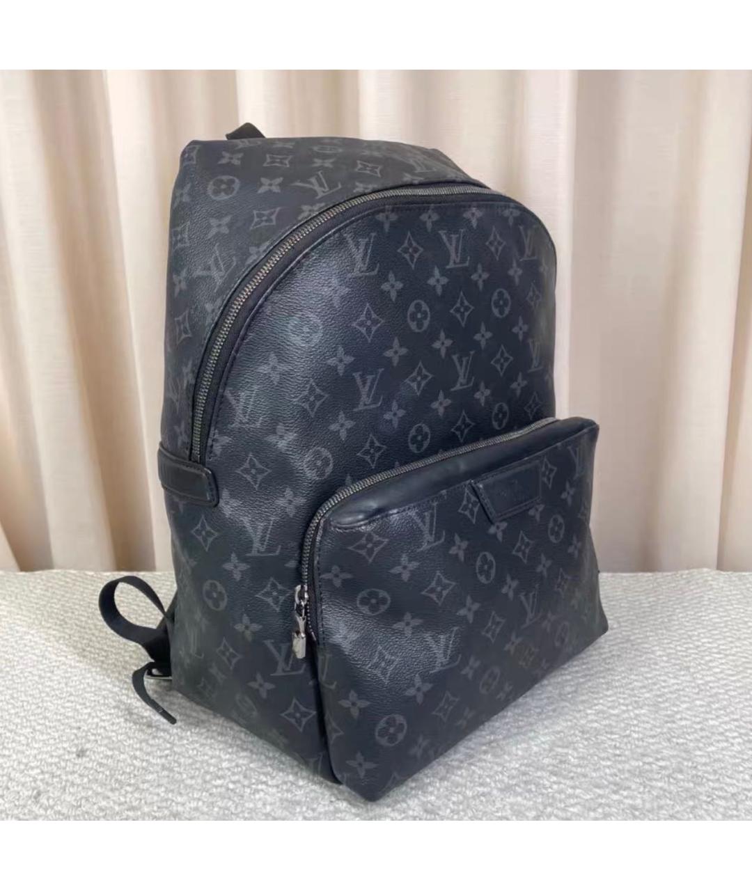 LOUIS VUITTON Черный кожаный рюкзак, фото 3