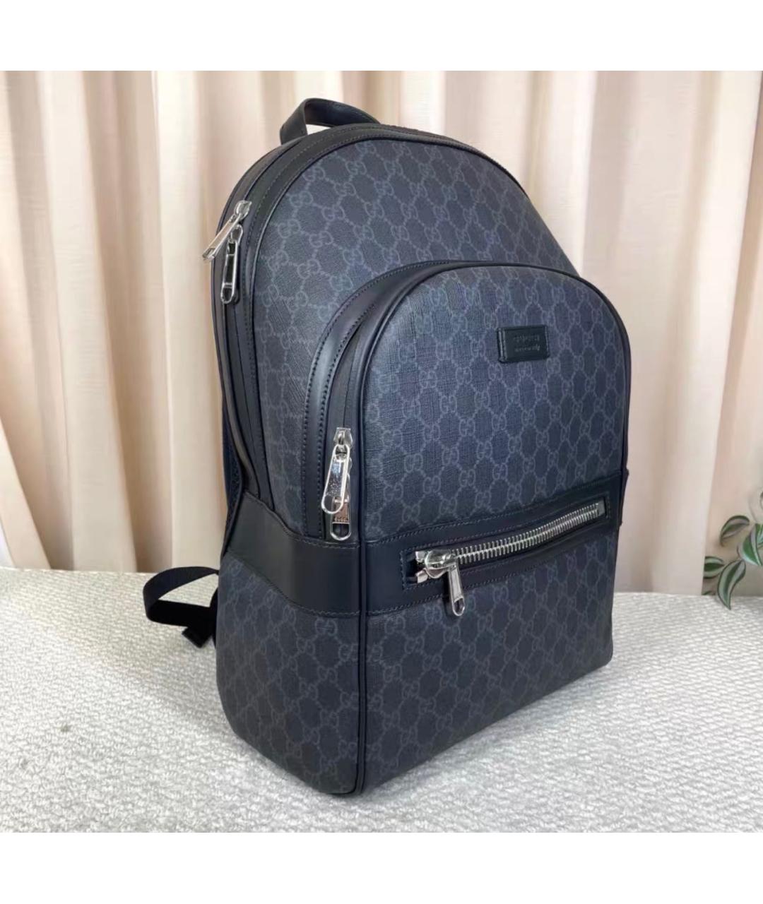 GUCCI Черный кожаный рюкзак, фото 3