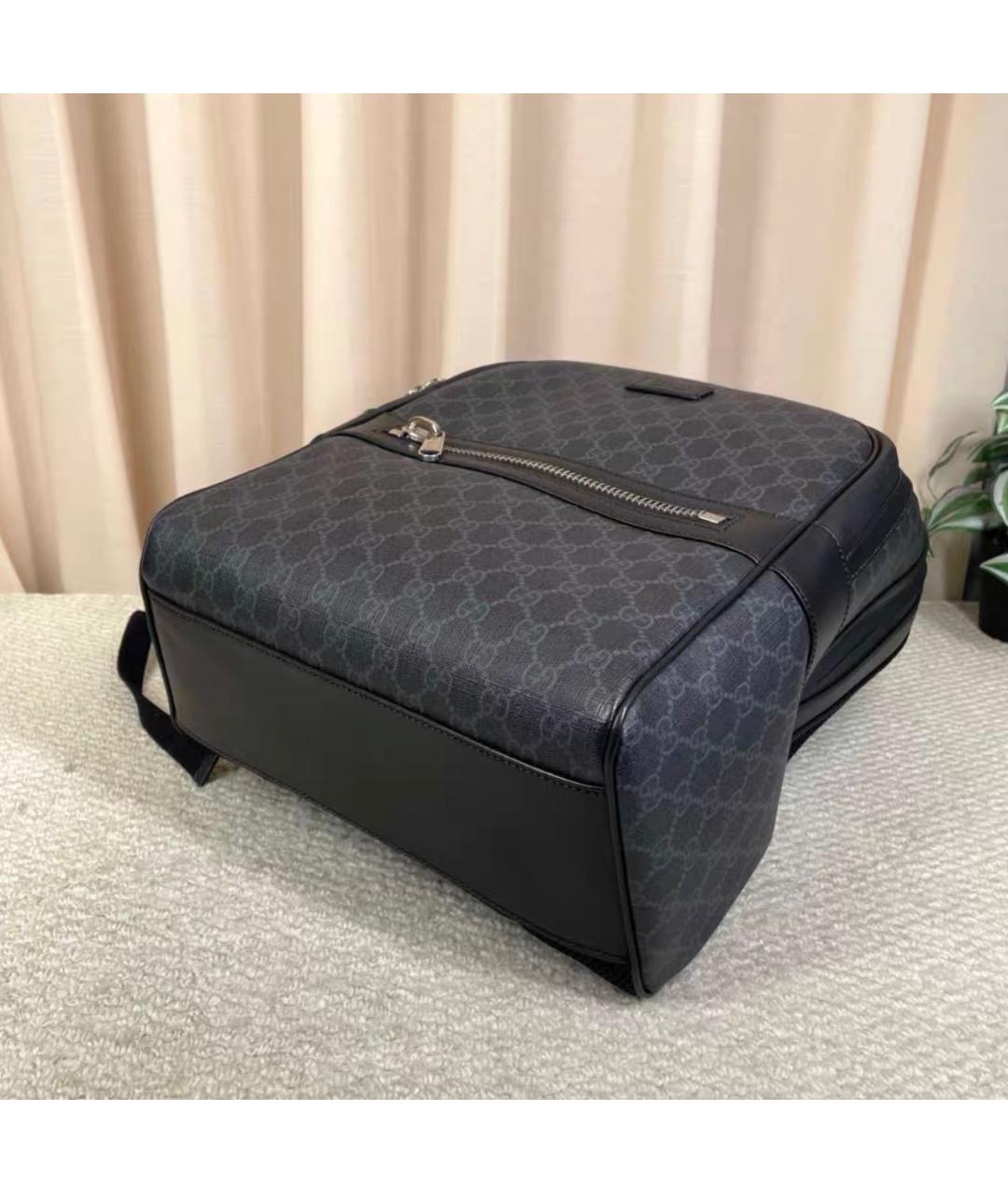GUCCI Черный кожаный рюкзак, фото 6