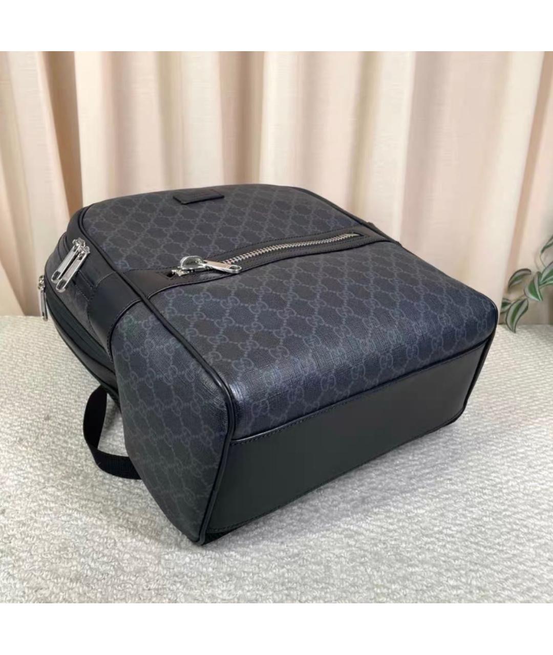 GUCCI Черный кожаный рюкзак, фото 5
