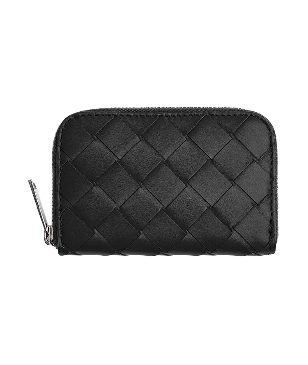 BOTTEGA VENETA Черный кожаный кардхолдер, фото 1