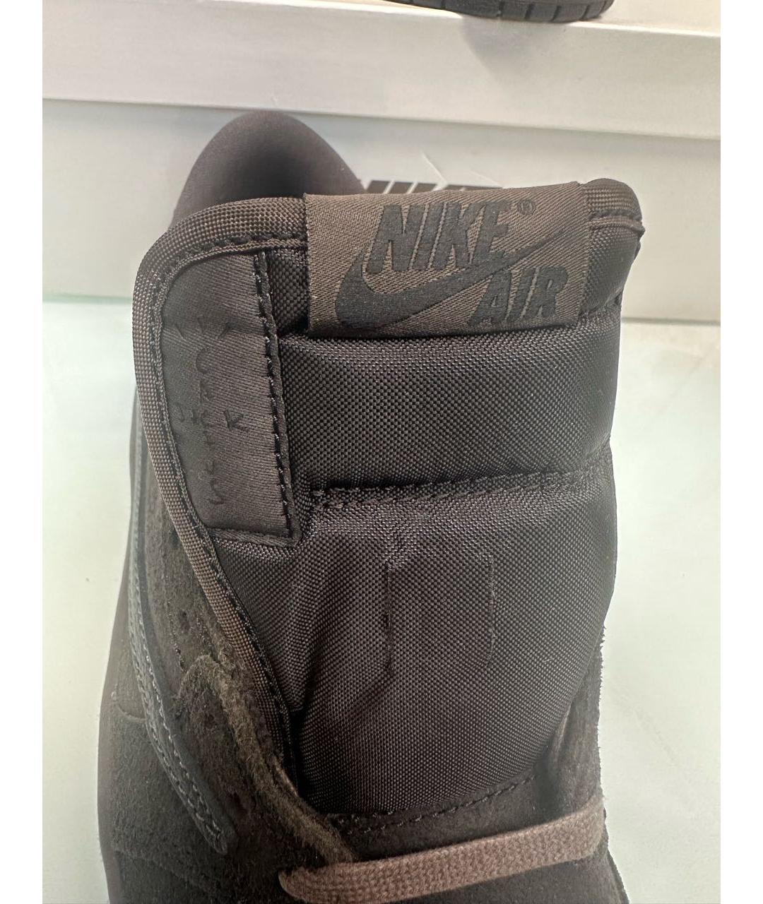CACTUS JACK BY TRAVIS SCOTT Коричневые замшевые низкие кроссовки / кеды, фото 6