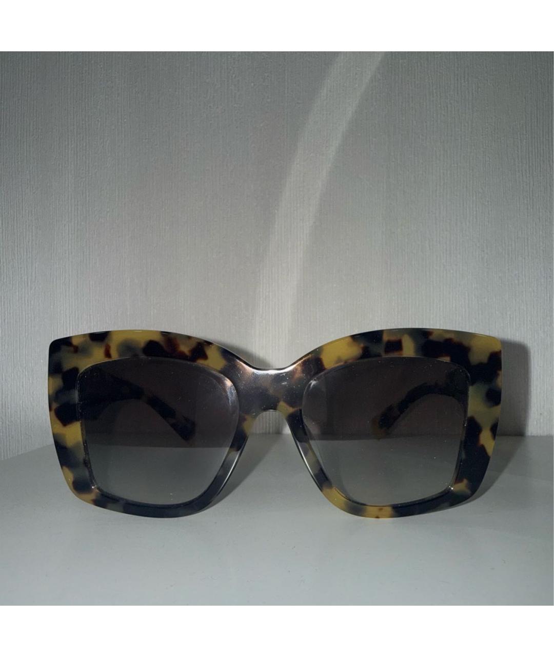 MIU MIU Черные пластиковые солнцезащитные очки, фото 9