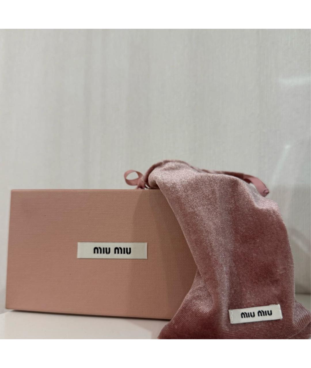 MIU MIU Черные пластиковые солнцезащитные очки, фото 4