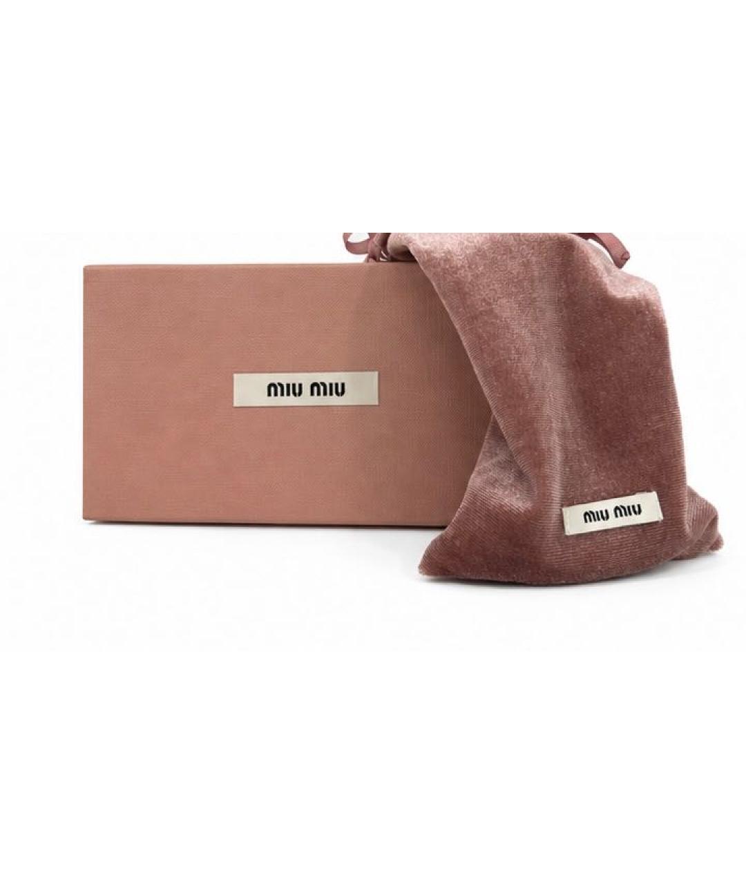 MIU MIU Черные пластиковые солнцезащитные очки, фото 4