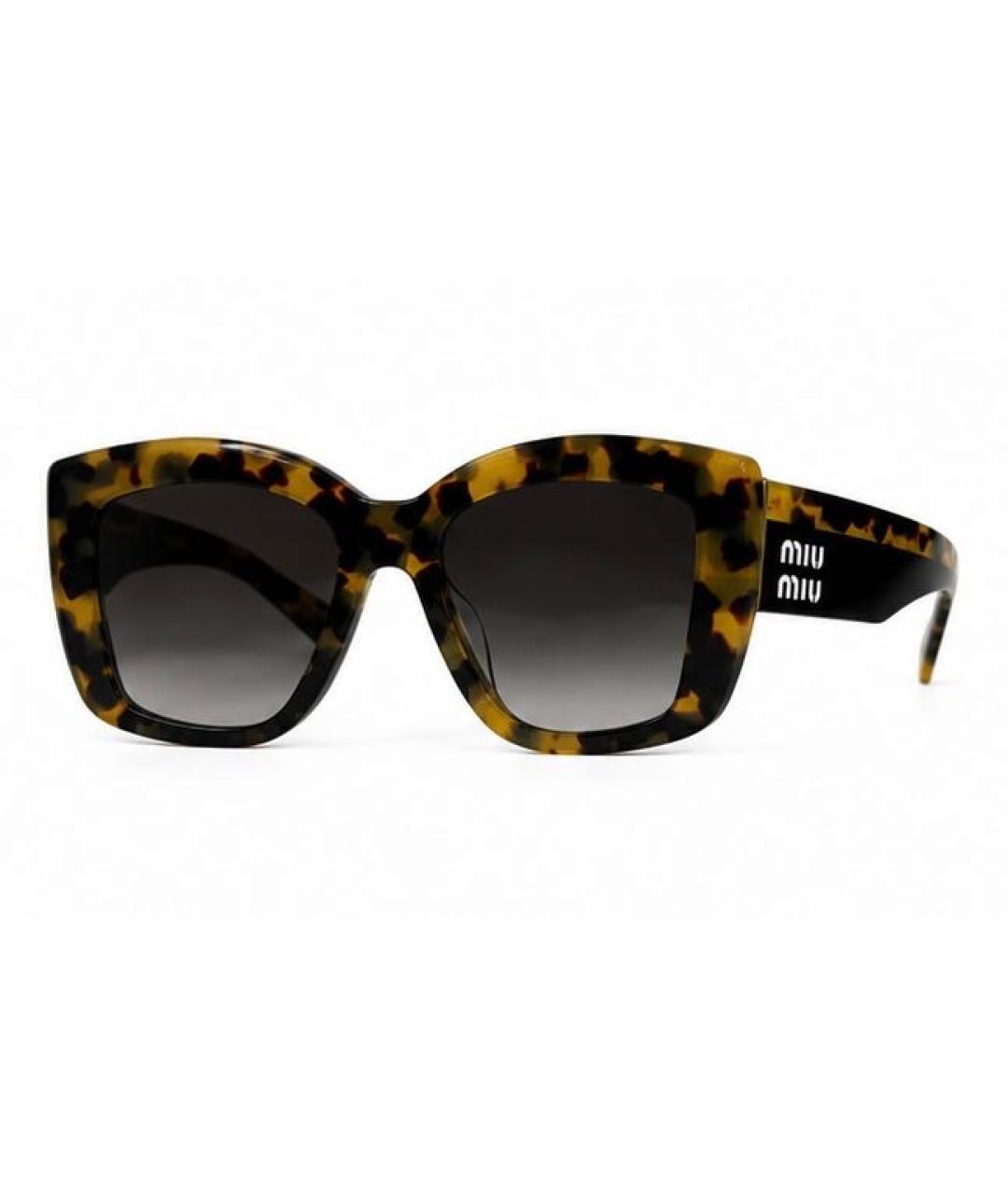 MIU MIU Черные пластиковые солнцезащитные очки, фото 7