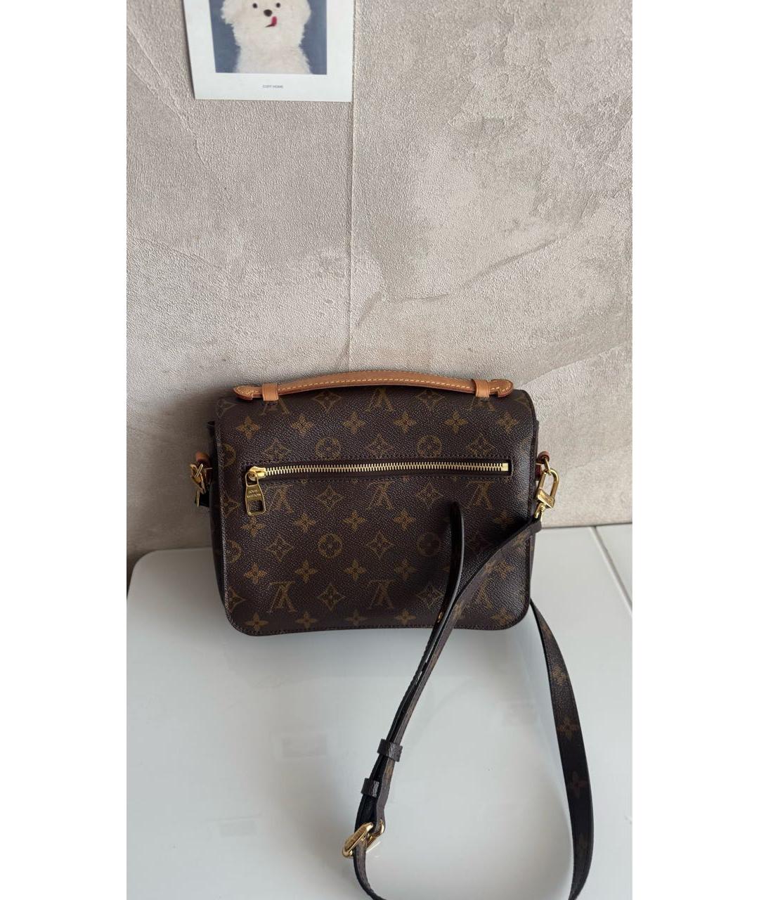 LOUIS VUITTON Коричневая сумка через плечо из канвы, фото 2