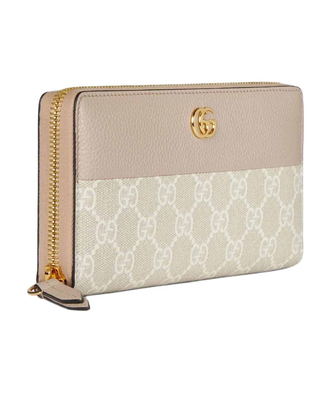 GUCCI Бежевый кожаный кошелек, фото 2