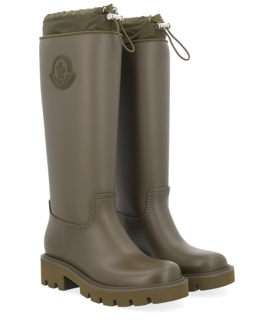 MONCLER Зеленые сапоги, фото 2