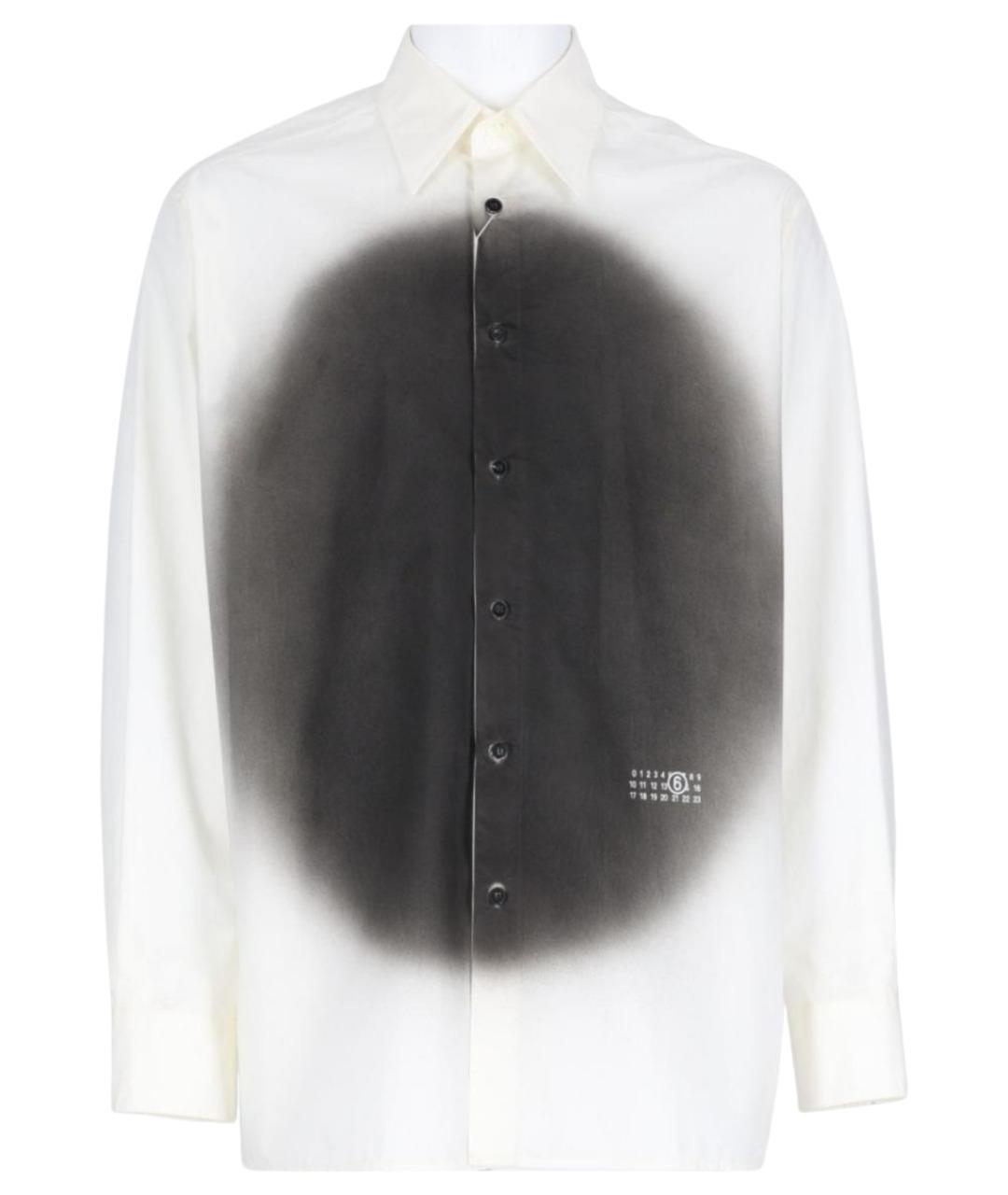 MM6 MAISON MARGIELA Белая хлопковая кэжуал рубашка, фото 1