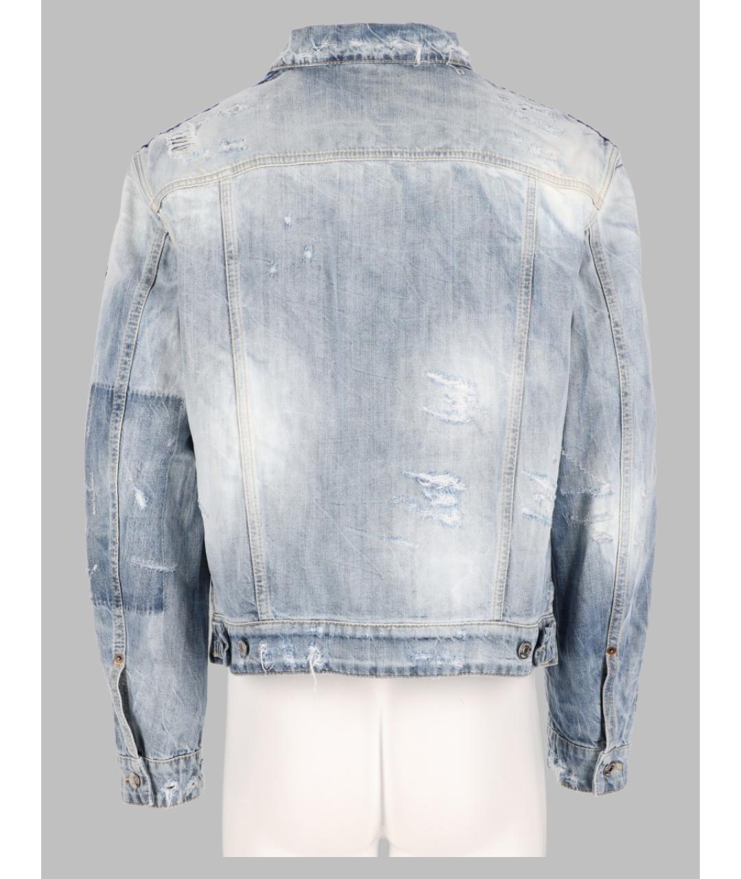 DSQUARED2 Синяя хлопковая куртка, фото 2