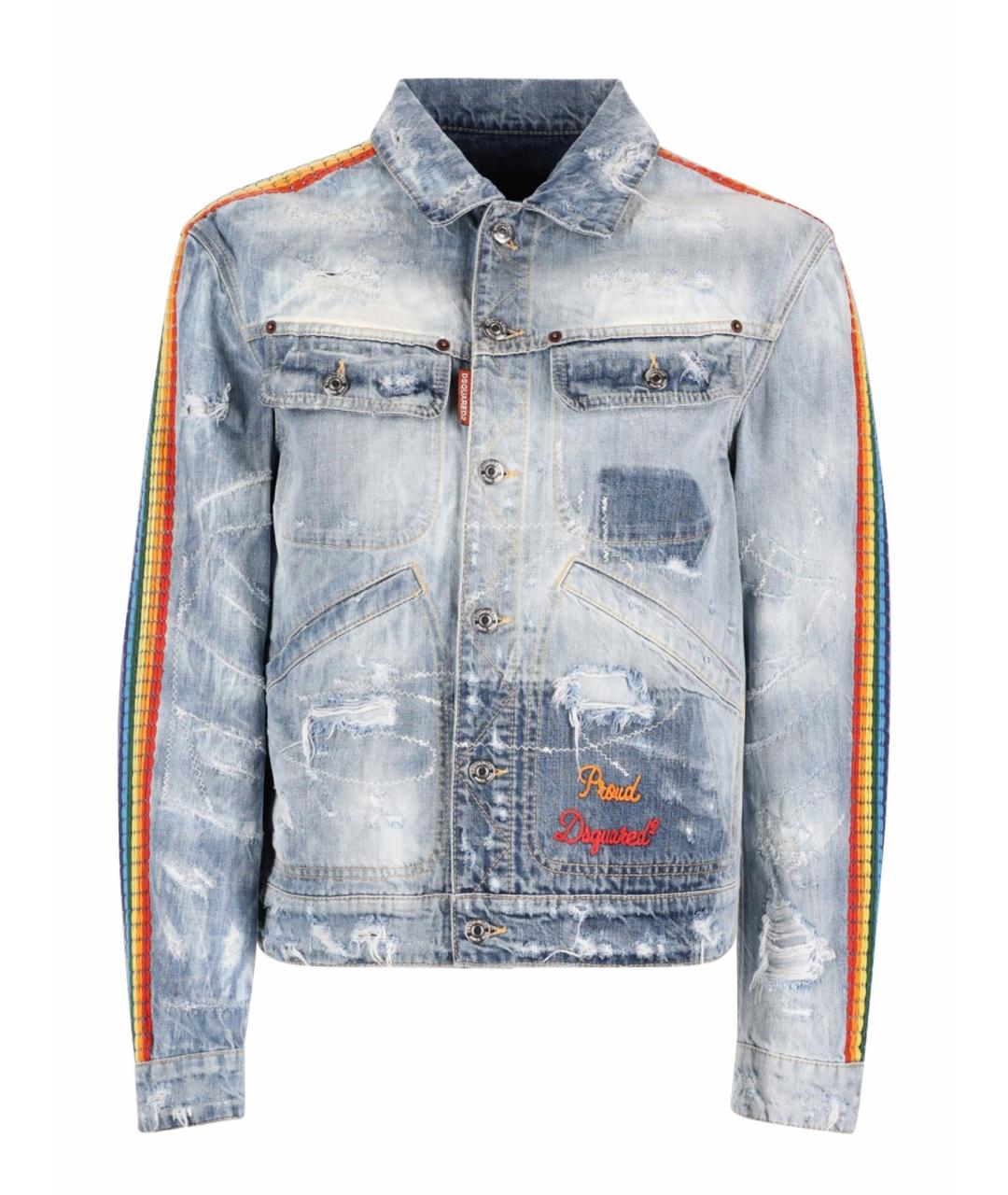 DSQUARED2 Синяя хлопковая куртка, фото 1