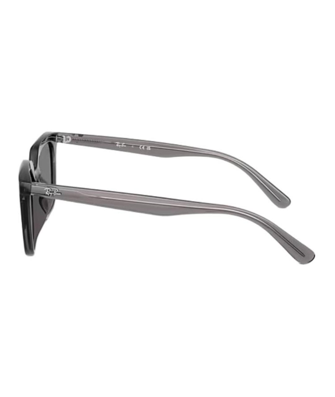RAY BAN Серые пластиковые солнцезащитные очки, фото 3