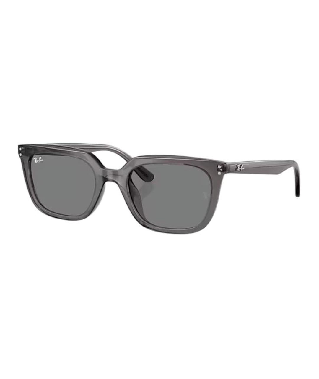 RAY BAN Серые пластиковые солнцезащитные очки, фото 1